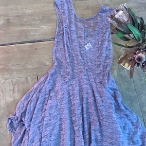 Rare Free People Lace Over Slip